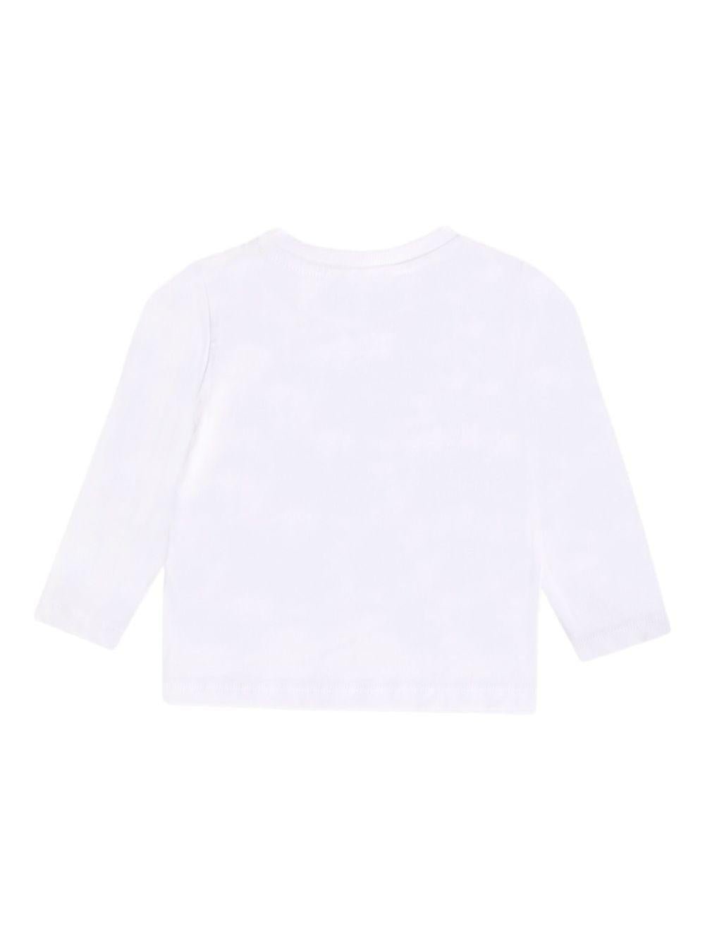 T-shirt per neonati Stella McCartney Kids bianco a maniche lunghe - Rubino Kids