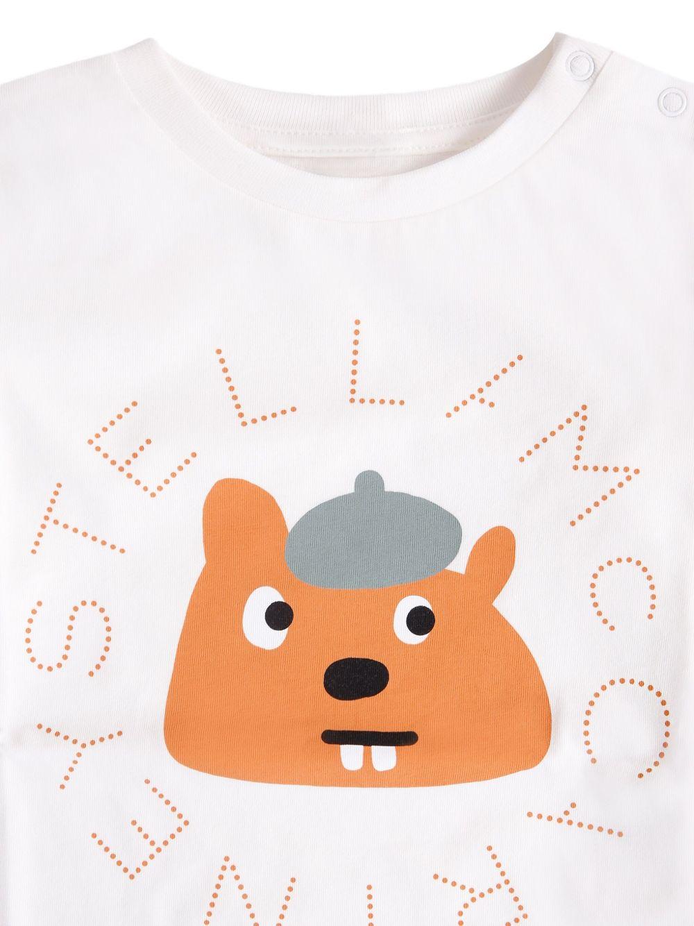 T-shirt per neonati Stella McCartney Kids bianco a maniche lunghe - Rubino Kids