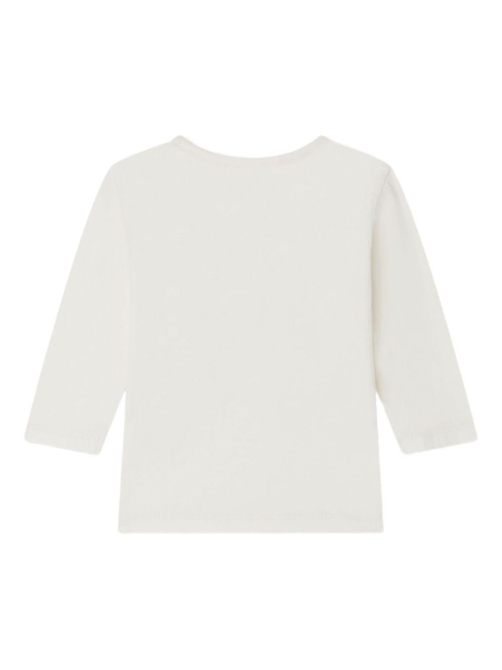 T-shirt per neonato Bonpoint bianco con stampa auto - Rubino Kids