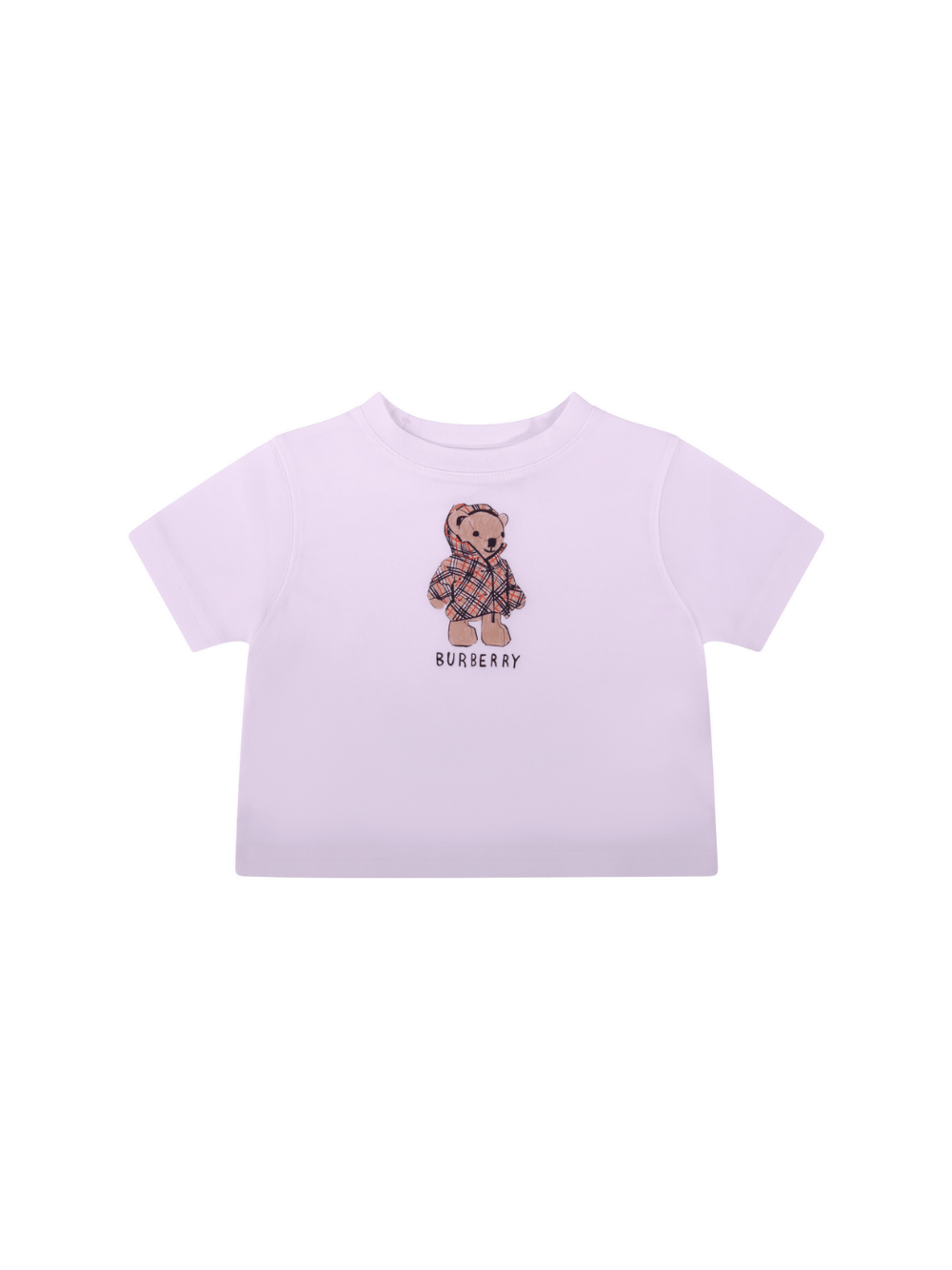 T-shirt per neonato Burberry Kids bianca con stampa bear - Rubino Kids