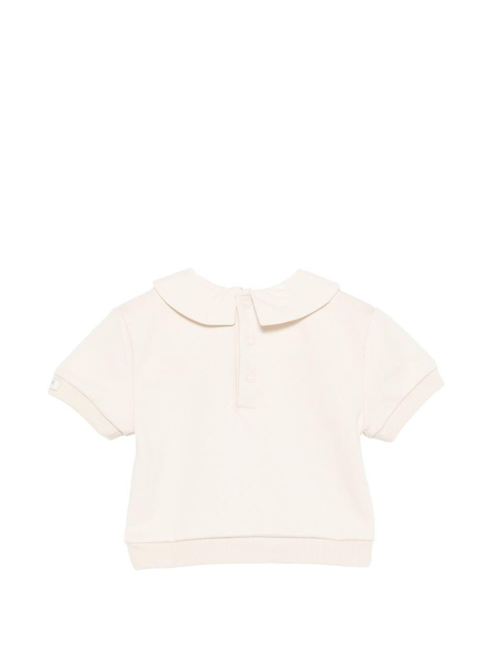 T-shirt per neonato Donsje beige con ricamo pulcino - Rubino Kids