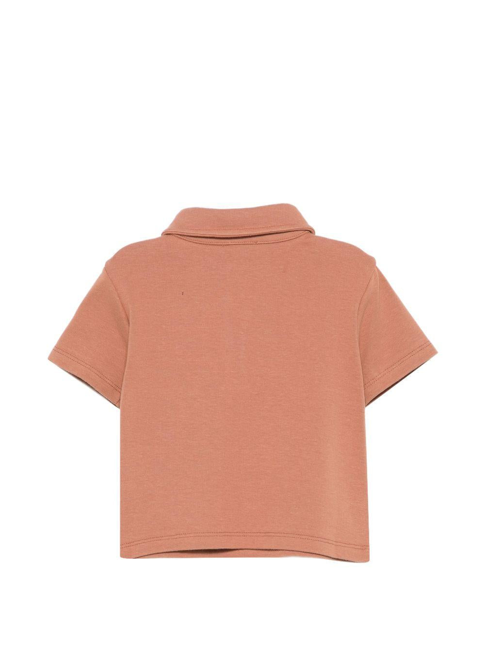 T-shirt per neonato Donsje marrone con ricamo cagnolino - Rubino Kids