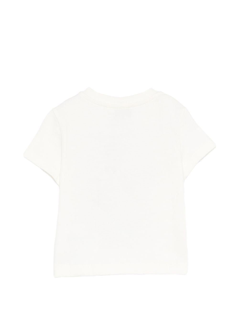 T-shirt per neonato Etro Kids beige con ricamo Pegaso sul davanti - Rubino Kids