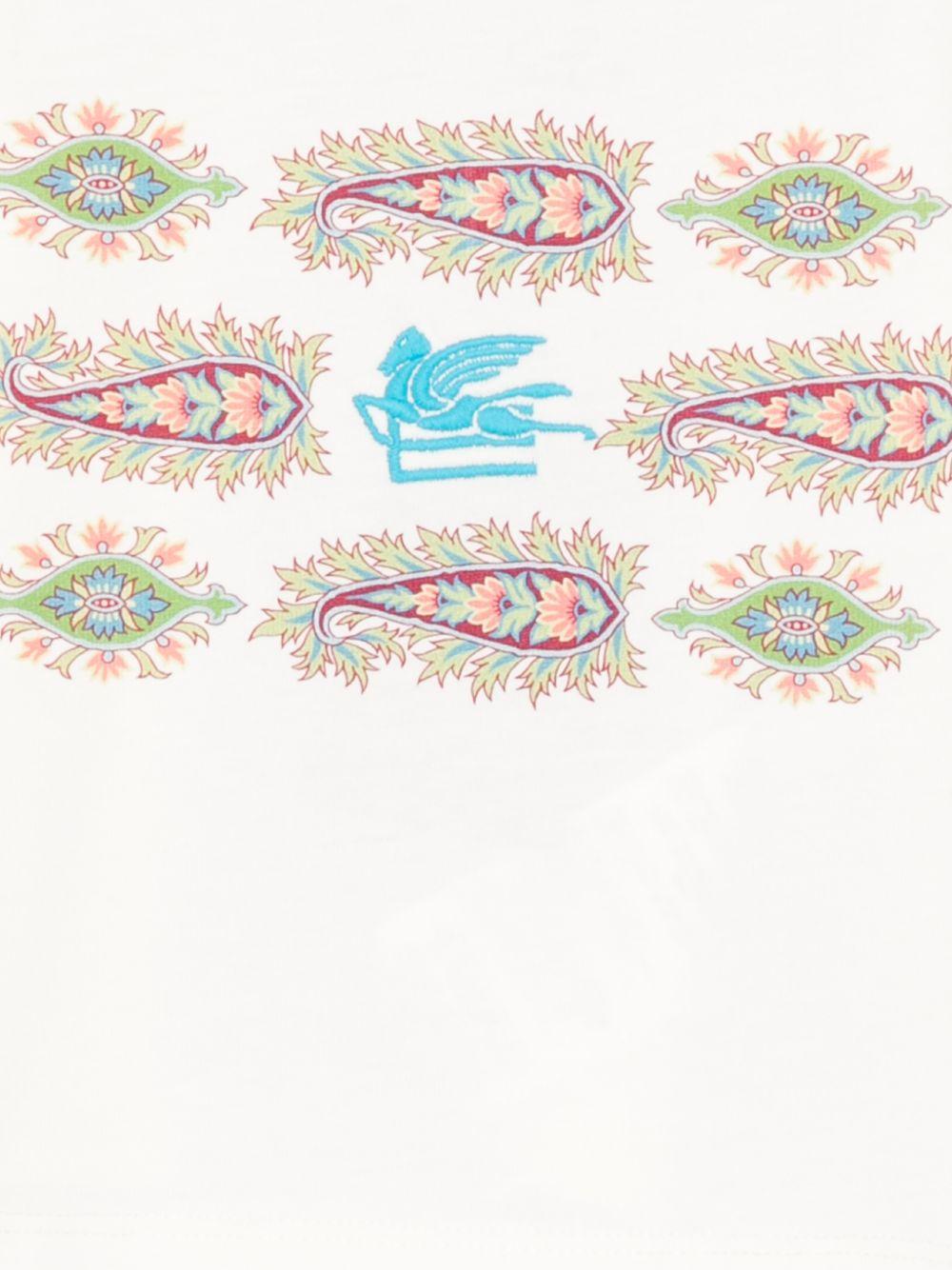 T-shirt per neonato ETRO KIDS bianca con stampa grafica - Rubino Kids