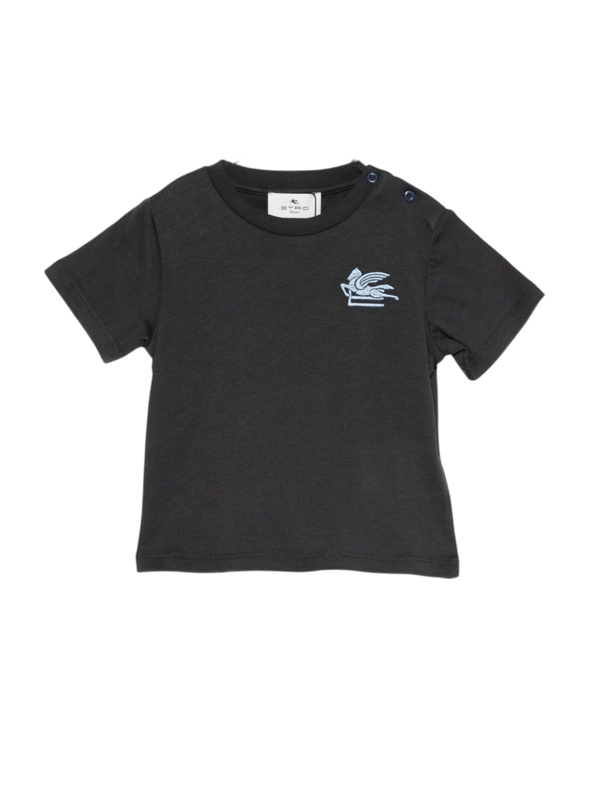 T-shirt per neonato ETRO KIDS blu con logo sul davanti - Rubino Kids