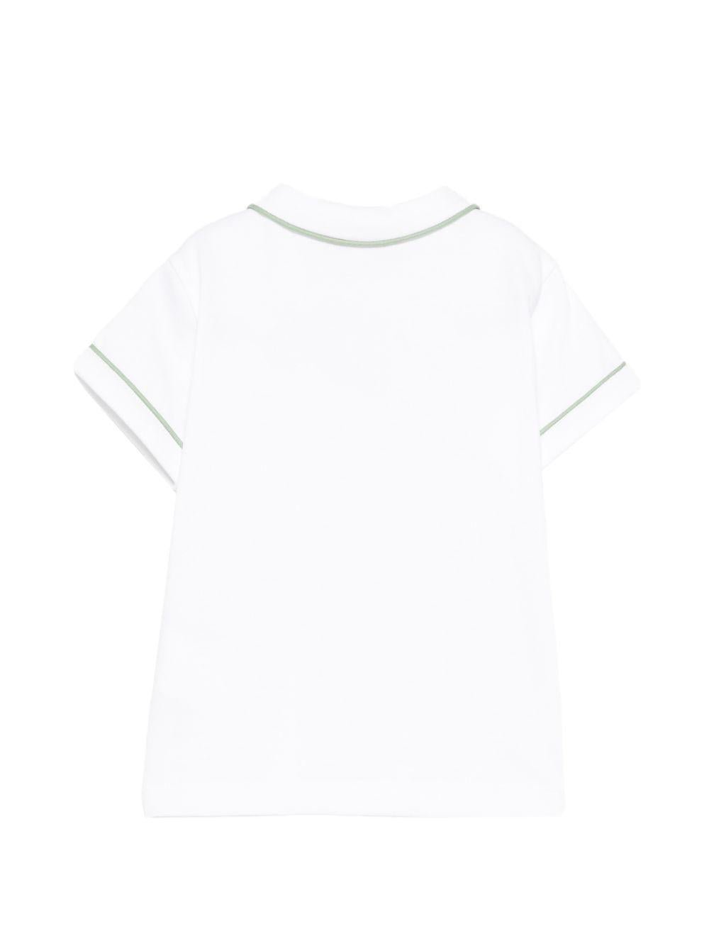 T-shirt per neonato Marella Ferrari bianca con rifiniture verdi - Rubino Kids