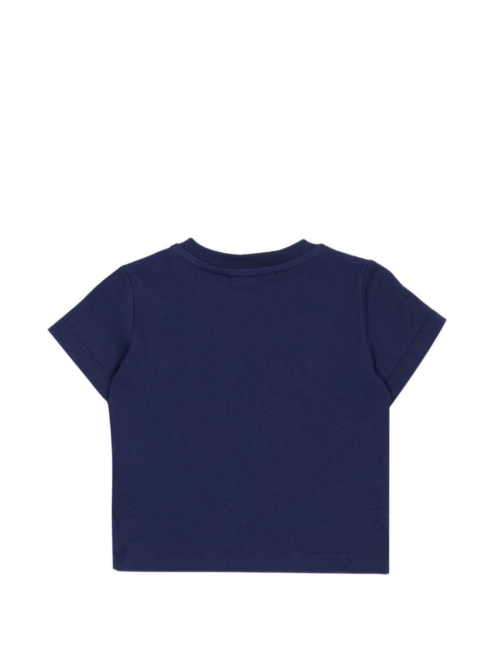 T-shirt per neonato Moschino Kids blu con motivo Teddy Bear - Rubino Kids