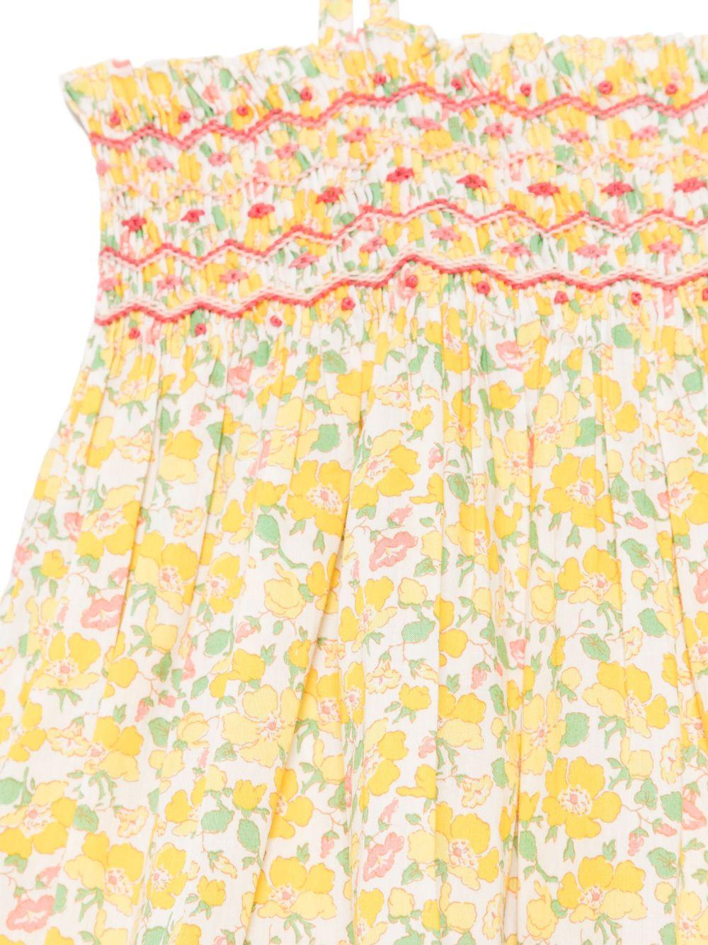 Top Apolline per bambina Bonpoint bianco con spalline sottili - Rubino Kids