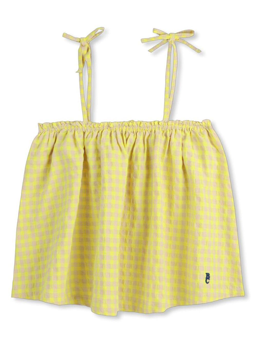 Top per bambina Bobo Choses giallo con motivo a quadri - Rubino Kids