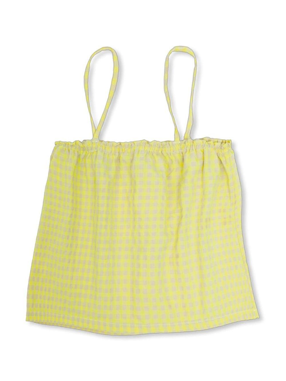 Top per bambina Bobo Choses giallo con motivo a quadri - Rubino Kids