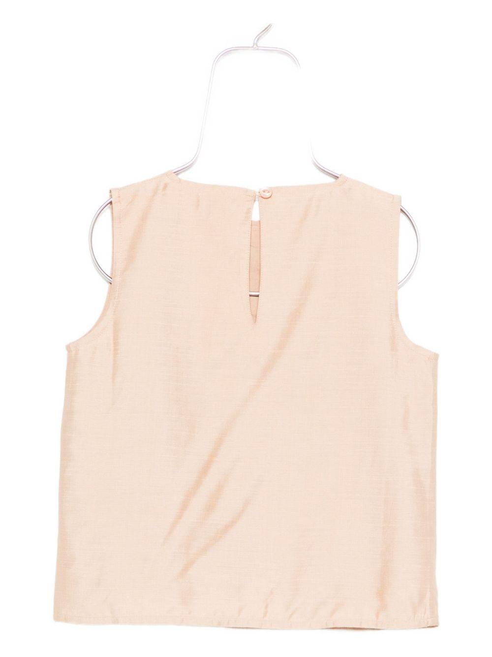 Top per bambina Donsje beige con decorazione a farfalla - Rubino Kids