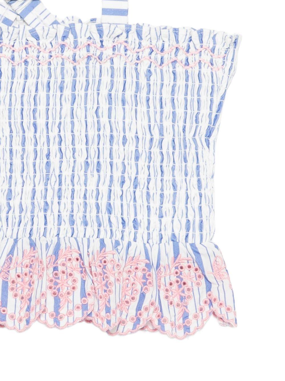 Top per bambina Louise Misha blu con design a righe - Rubino Kids