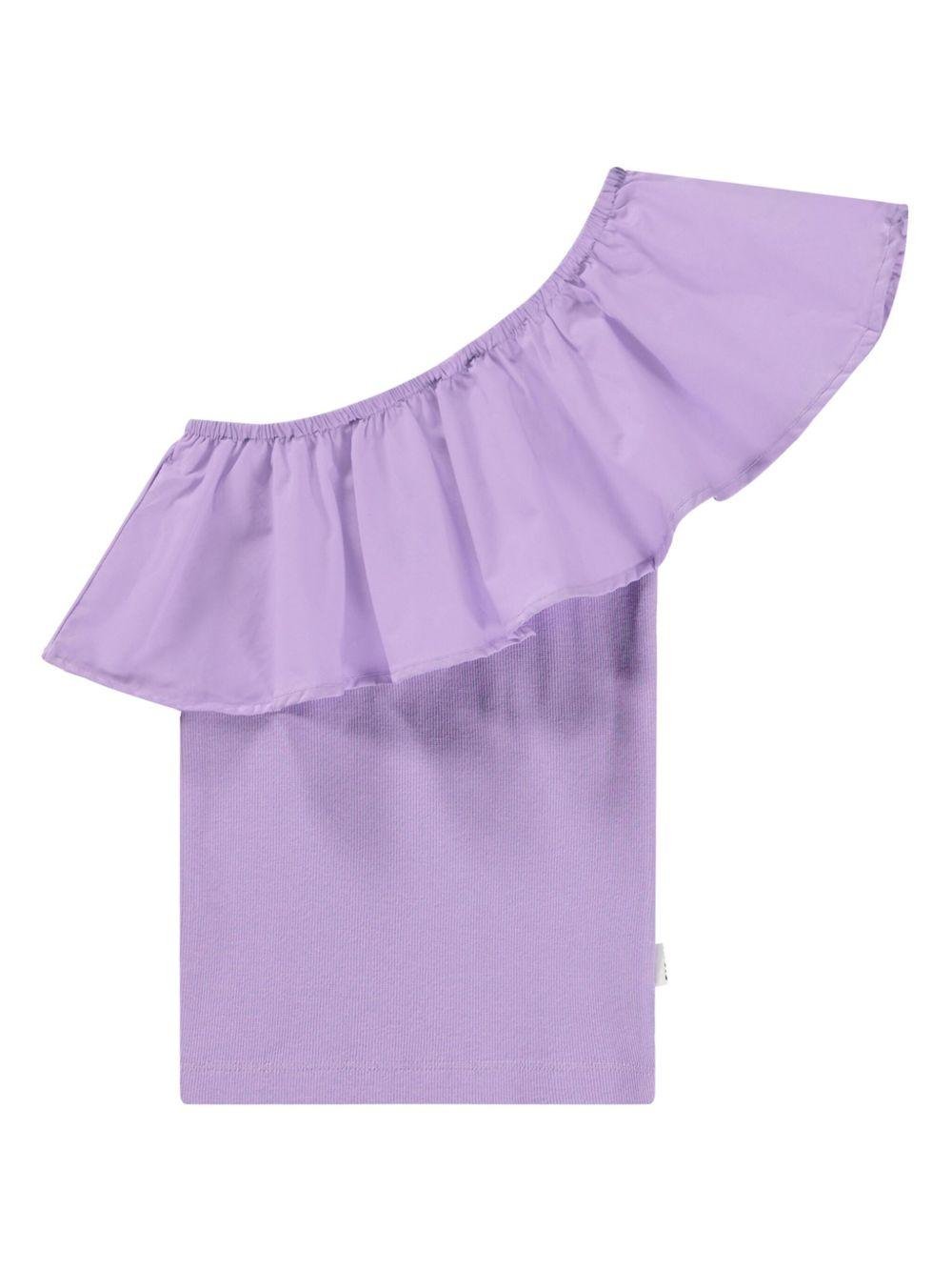 Top per bambina Molo Rebecca viola con design monospalla - Rubino Kids