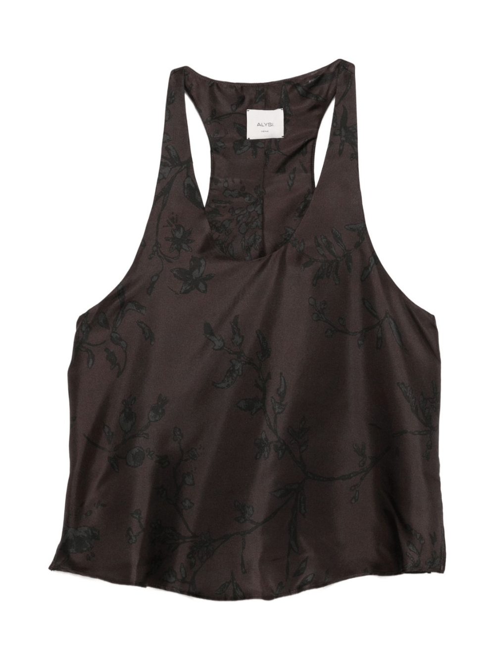 Top per donna ALYSI marrone con motivo floreale - Rubino Kids