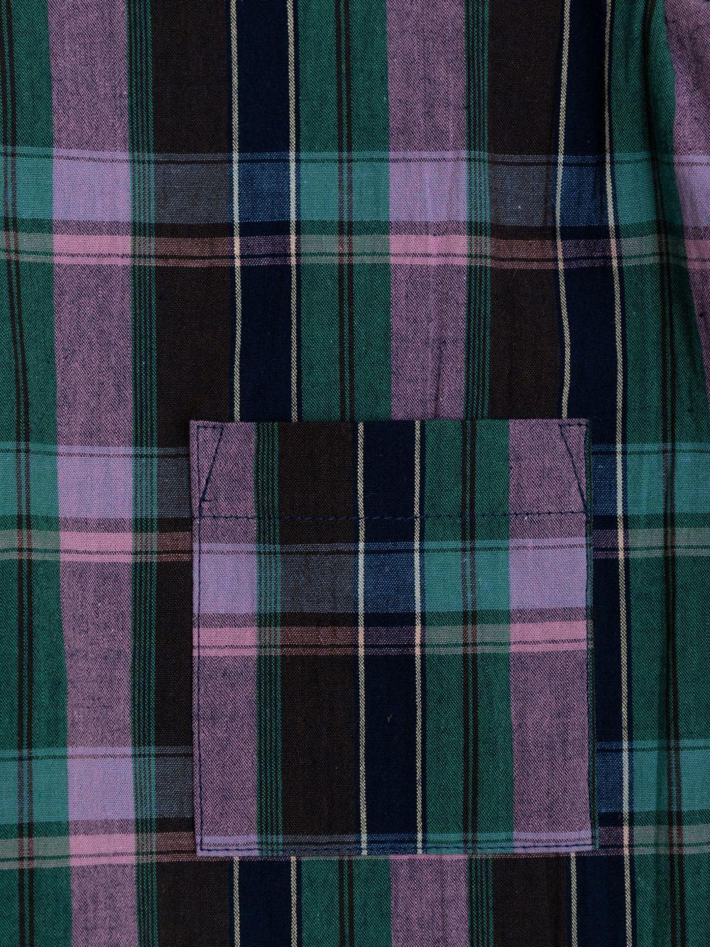 Top per neonata Bonpoint viola con motivo a quadri - Rubino Kids