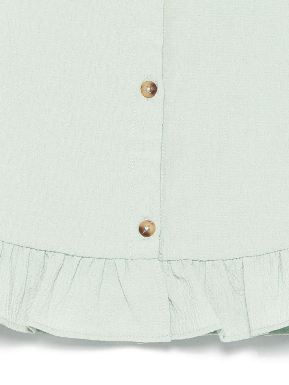 Top per neonata Donsje Francise verde con orlo increspato - Rubino Kids