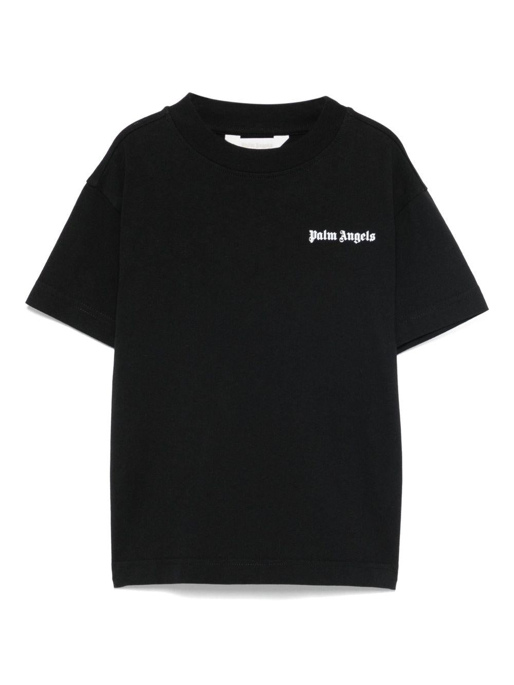 Tris di T-shirt per bambino Palm Angels Kids multicolore in cotone con logo - Rubino Kids