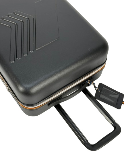 Trolley Eudoxie Logo per bambini K - Way Kids nero con guscio in policabornato - Rubino Kids