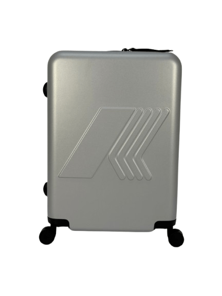 Trolley Eudoxieur per bambini K - Way Kids grigio con monogramma K - Way in rilievo tono su tono - Rubino Kids