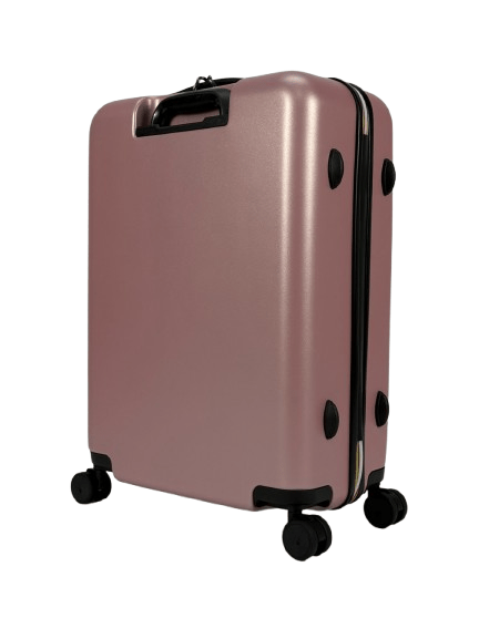 Trolley Eudoxieur per bambini K - Way Kids rosa con monogramma K - Way in rilievo tono su tono - Rubino Kids