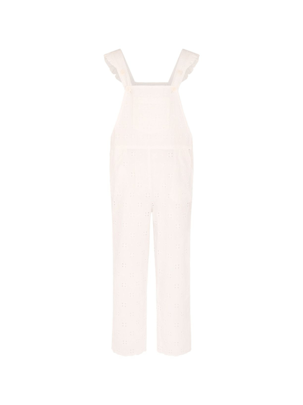 Tuta intera per bambina MC2 Saint Barth Kids bianco a fiori con cut - out - Rubino Kids