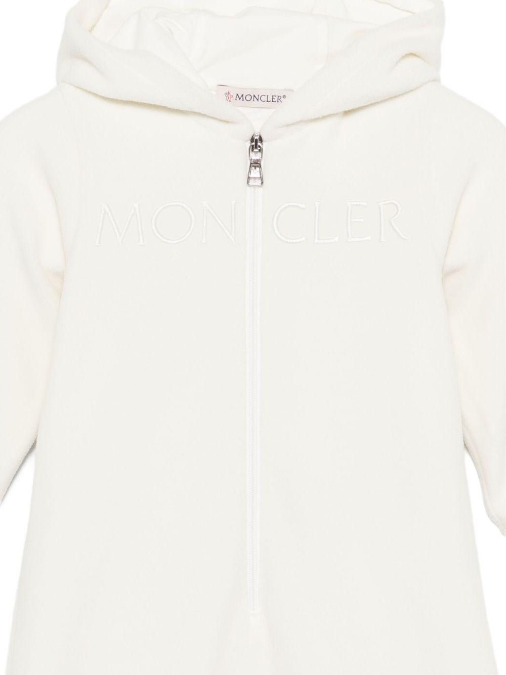 Tuta intera per neonati Moncler Enfant bianco con orecchie da animale - Rubino Kids