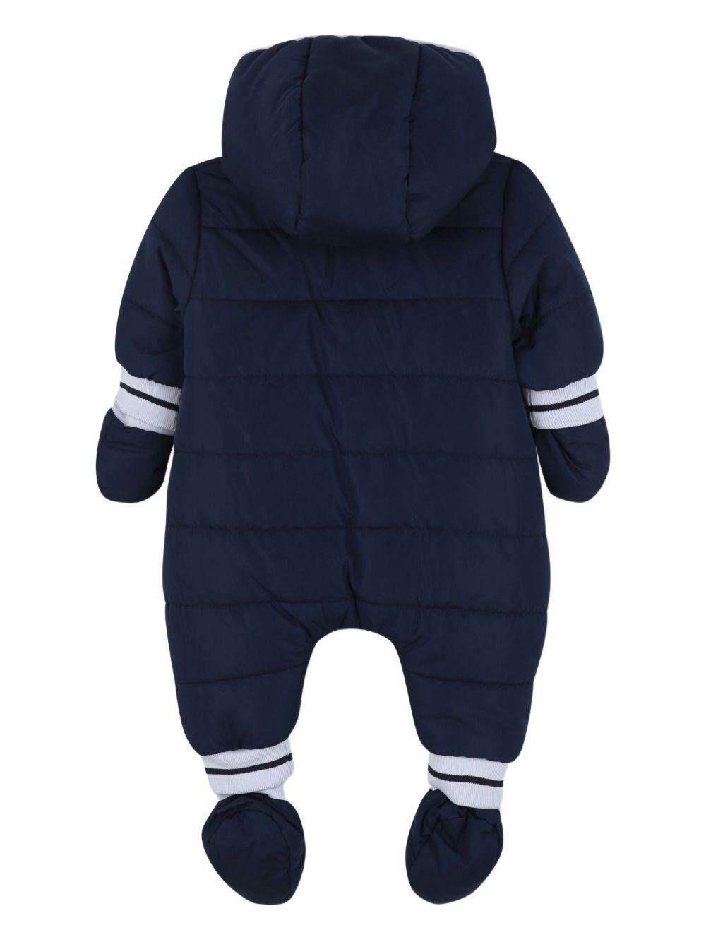 Tuta per neonato Boss Kids blu con muffole rimovibili - Rubino Kids