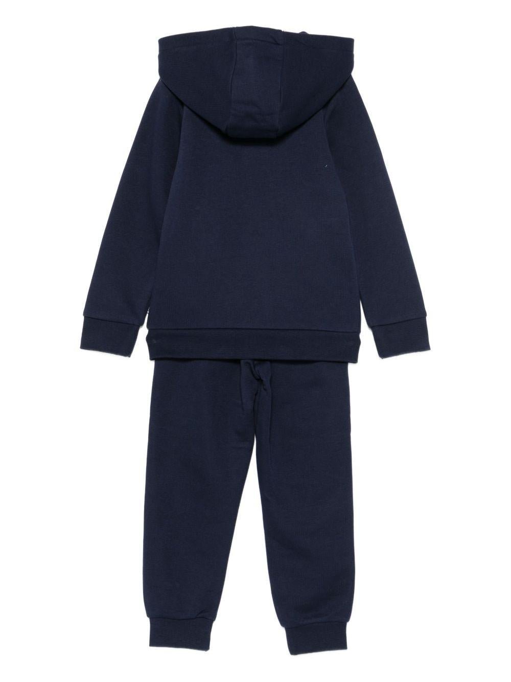 Tuta sportiva per bambino Boss Kids blu con cappuccio - Rubino Kids