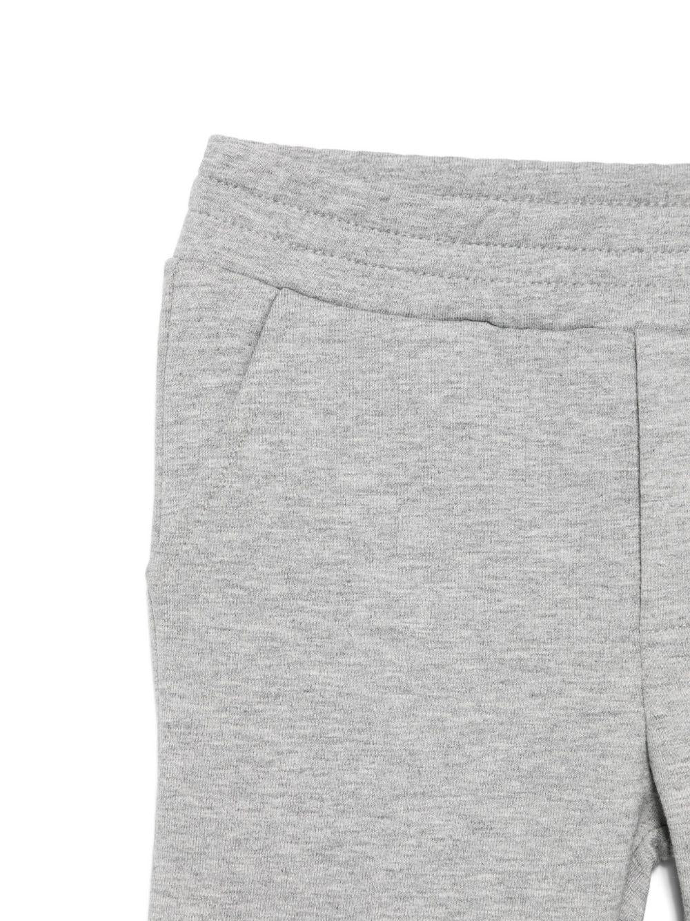 Tuta sportiva per neonato Moncler Enfant grigio con ricamo - Rubino Kids