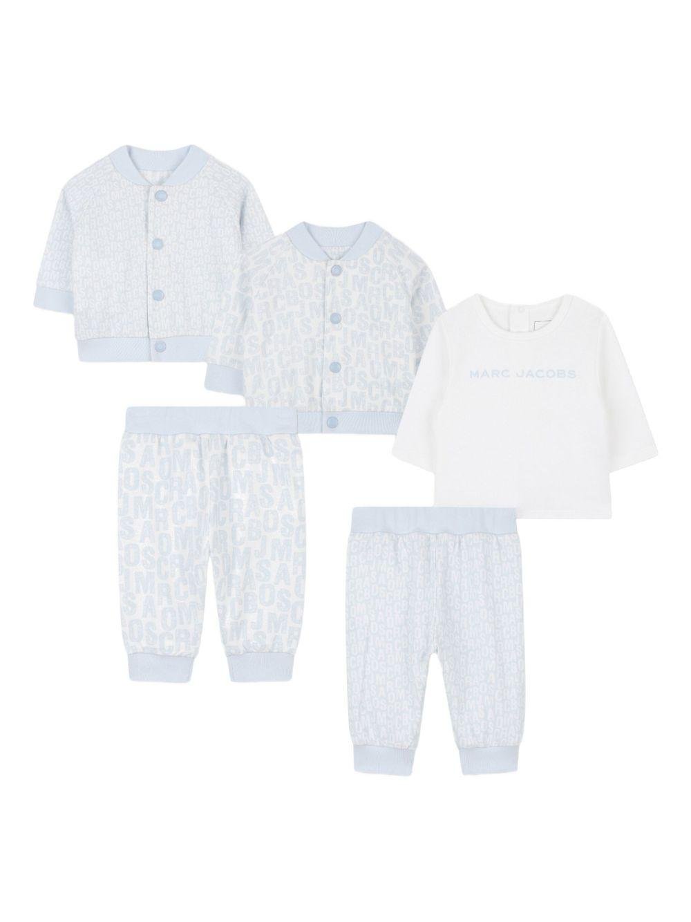 Tute sportive per neonato The Marc Jacobs Kids azzurro con stampa grafica (2 pezzi) - Rubino Kids