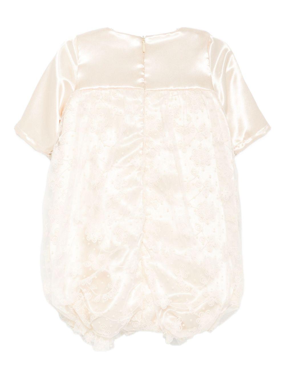 Tutina per neonata A'lapage écru con dettagli in pizzo - Rubino Kids