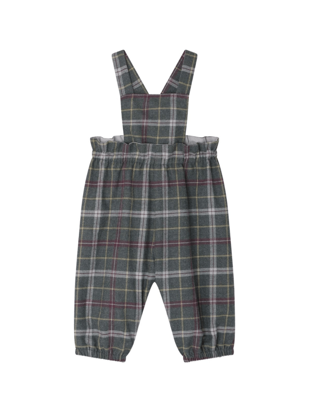 Tutina per neonata Bonpoint grigio con motivo a quadri - Rubino Kids