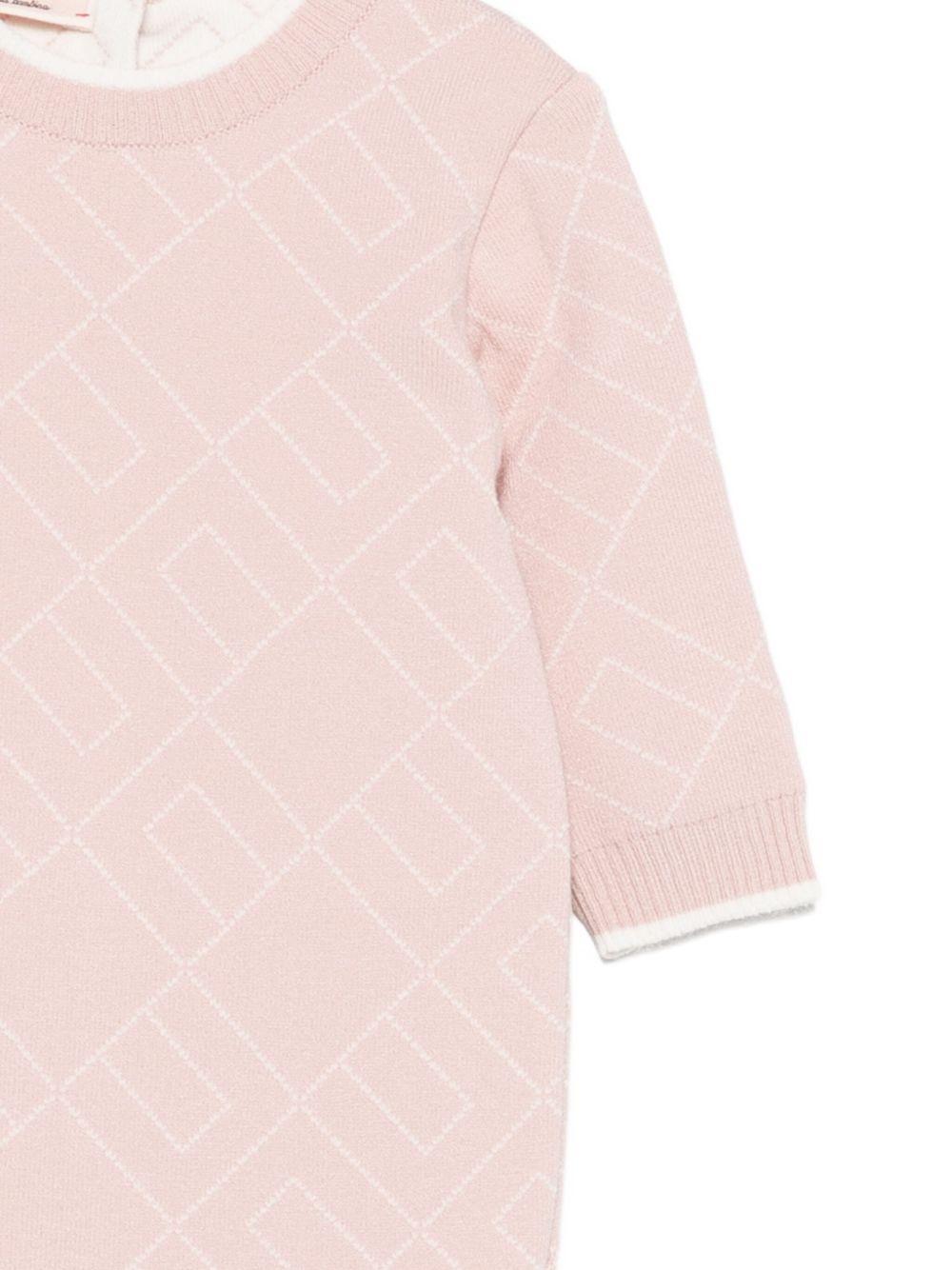 Tutina per neonata Elisabetta Franchi La Mia Bambina rosa con stampa - Rubino Kids