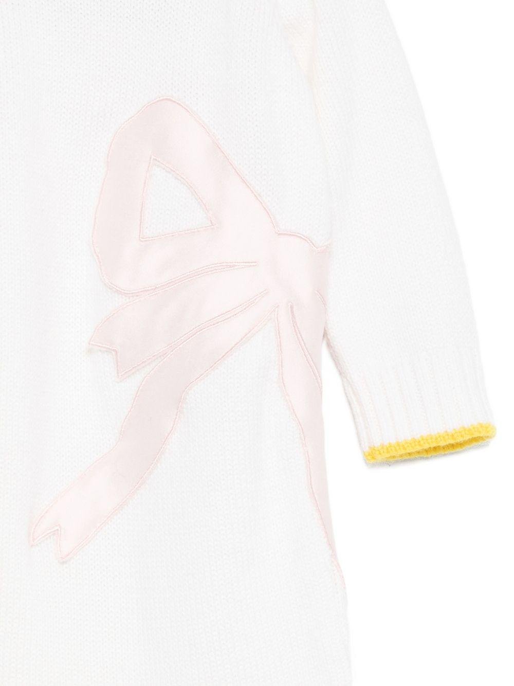 Tutina per neonata Gensami Kids bianco con fiocco - Rubino Kids