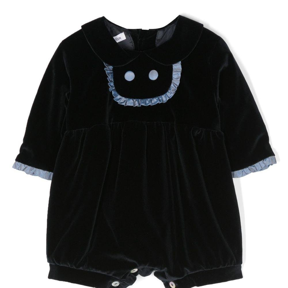 Tutina per neonata JESURUM BABY blu con ruches - Rubino Kids