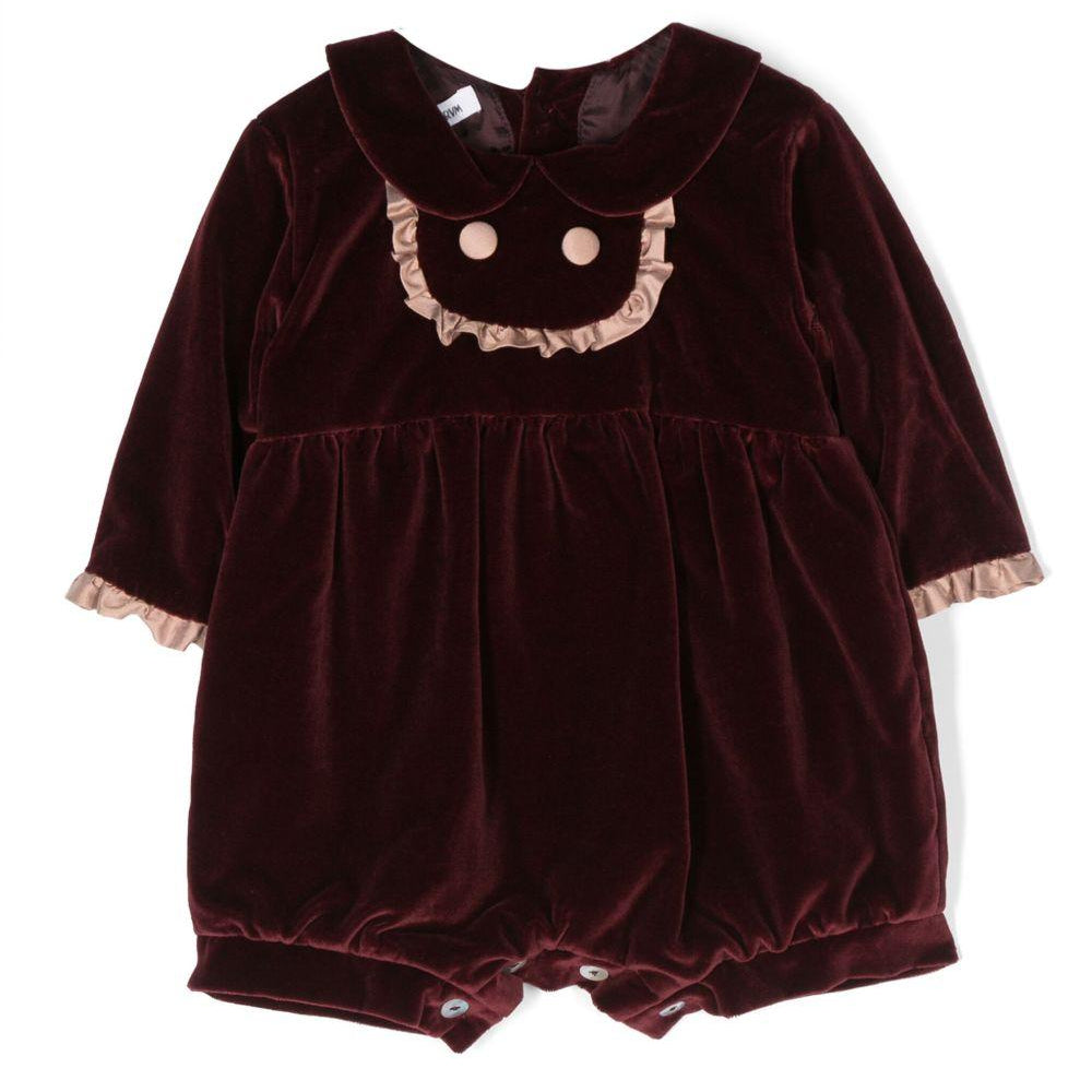 Tutina per neonata JESURUM BABY rosso con ruches - Rubino Kids