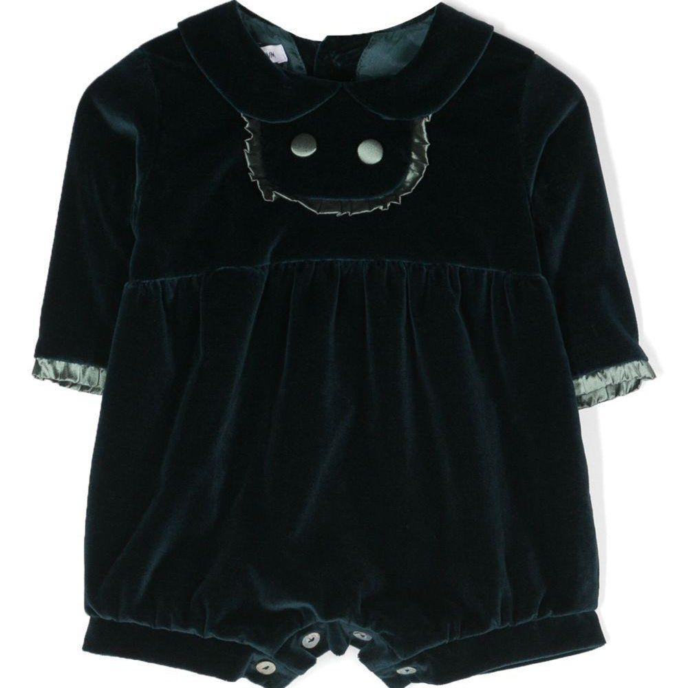 Tutina per neonata JESURUM BABY verde con ruches - Rubino Kids