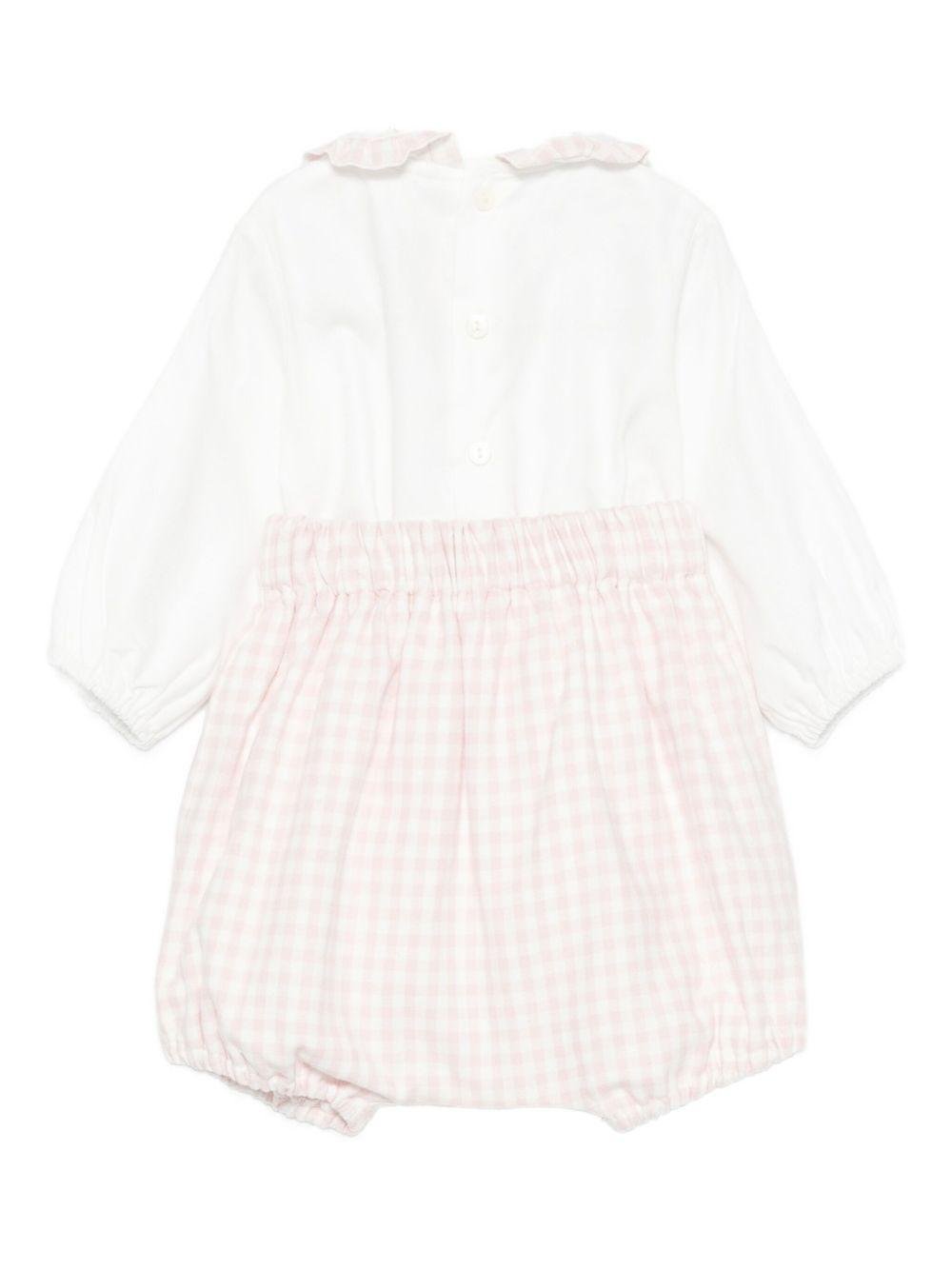 Tutina per neonata La Stupenderia rosa con motivo a quadretti - Rubino Kids