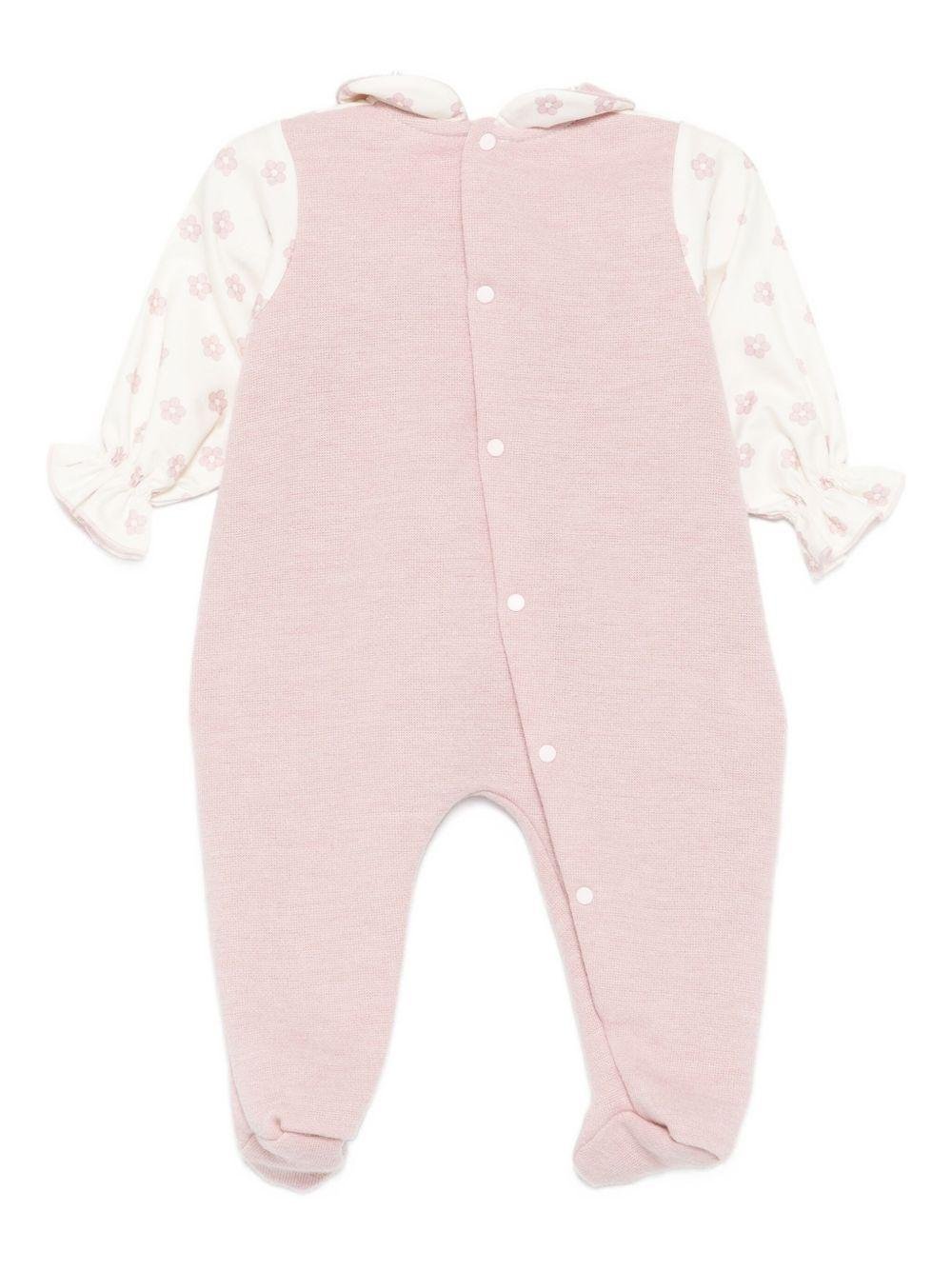 Tutina per neonata La Stupenderia rosa con stampa floreale - Rubino Kids