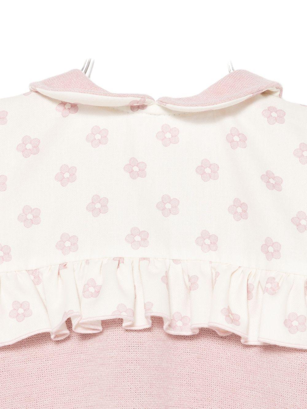 Tutina per neonata La Stupenderia rosa con stampa floreale - Rubino Kids