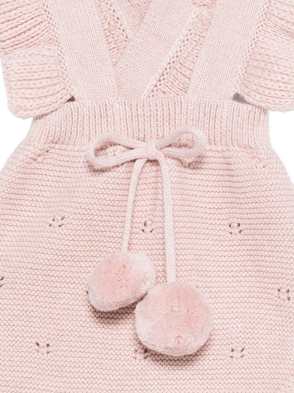 Tutina per neonata Paz Rodríguez rosa con pompon - Rubino Kids