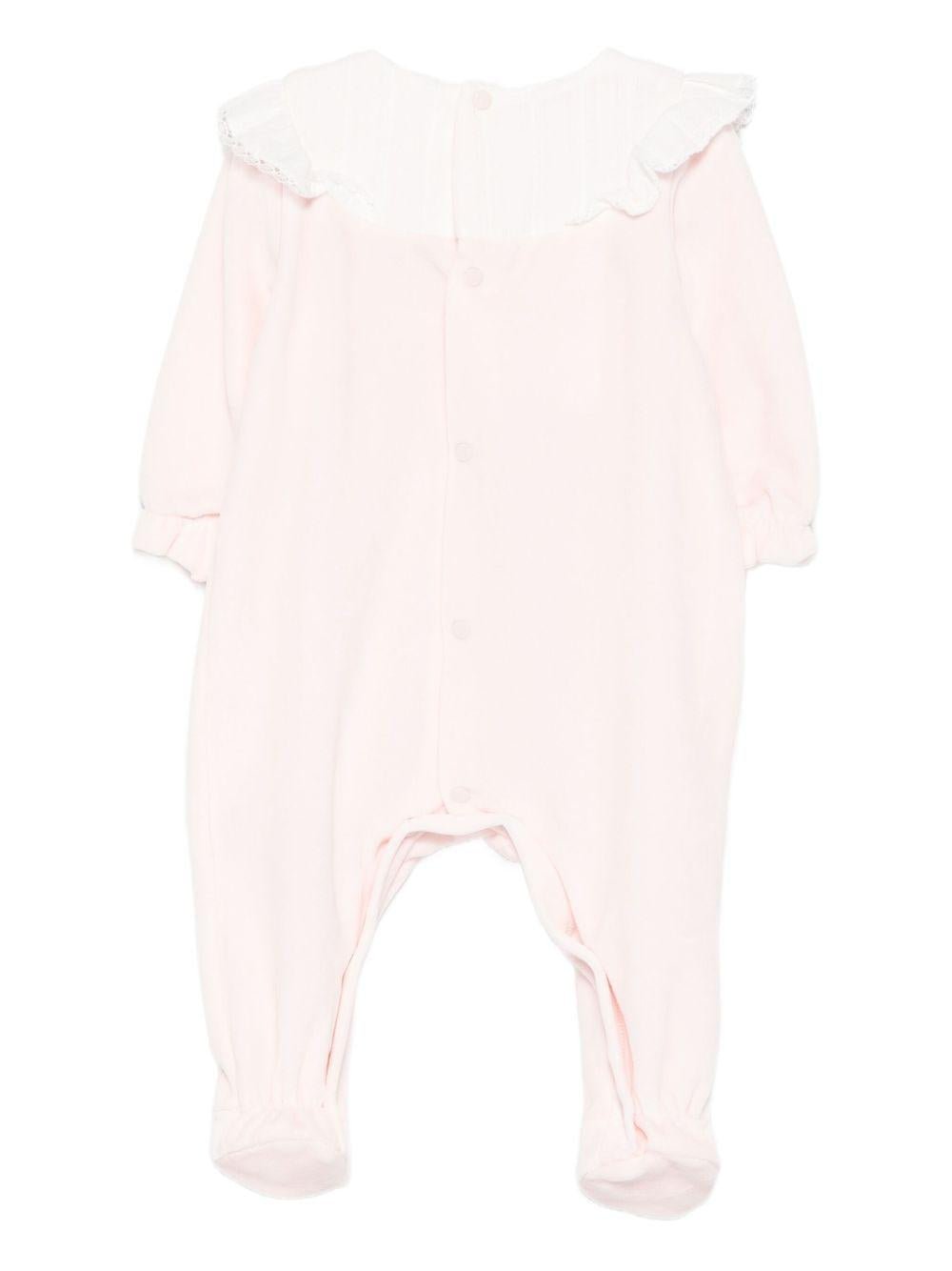 Tutina per neonata Paz Rodrìguez rosa con ruches - Rubino Kids