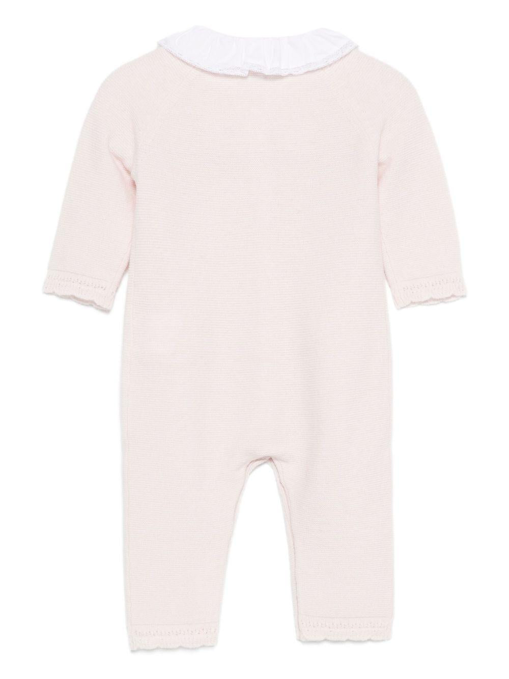 Tutina per neonata Tartine Et Chocolat rosa con colletto con ruches - Rubino Kids