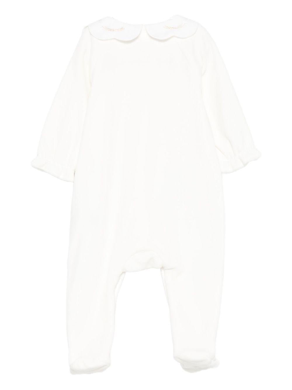 Tutina per neonata Tartine Et Chocolate bianco con colletto smerlato - Rubino Kids