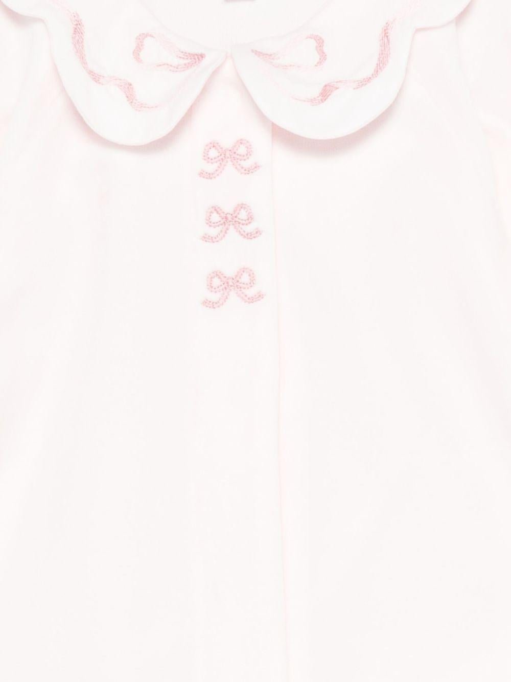 Tutina per neonata Tartine Et Chocolate rosa con colletto smerlato - Rubino Kids