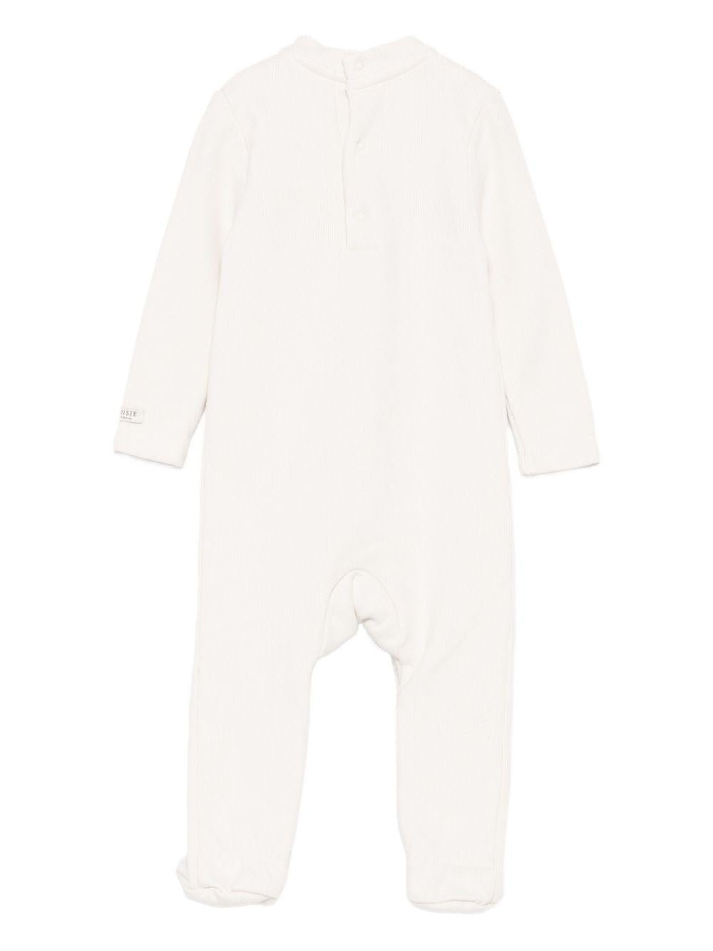 Tutina per neonati Donsje beige con applicazione agnello - Rubino Kids