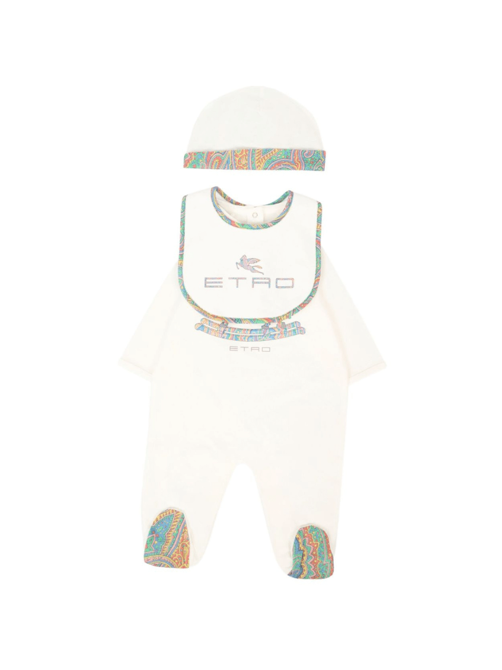 Tutina per neonati ETRO Kids bianca con motivo Pegaso - Rubino Kids