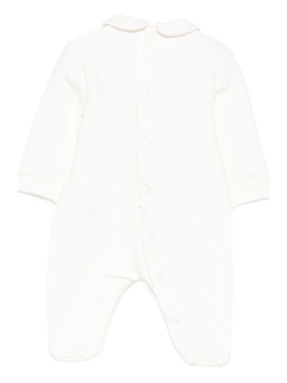 Tutina per neonati Il Gufo bianca con stampa procione - Rubino Kids