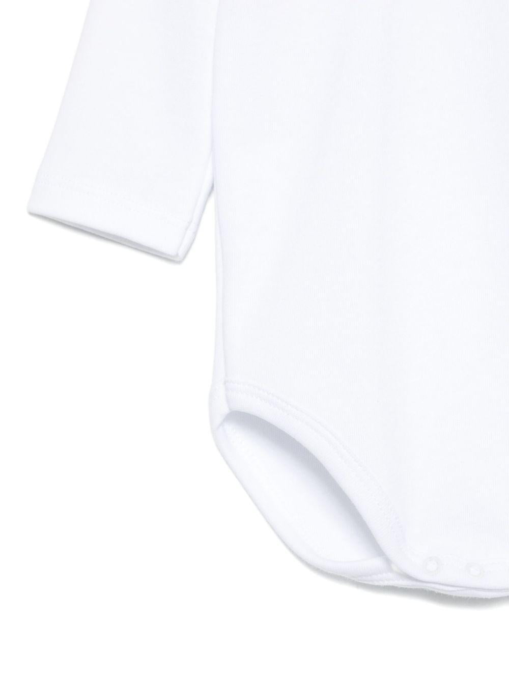 Tutina per neonati Mariella Ferrari bianco con rifiniture blu - Rubino Kids