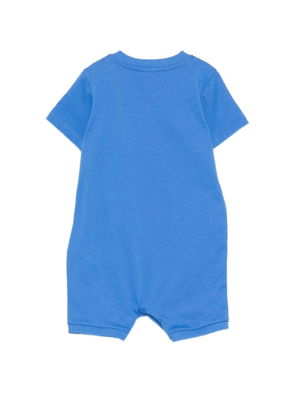 Tutina per neonati Moschino Kids azzurra con Teddy Bear sul davanti - Rubino Kids